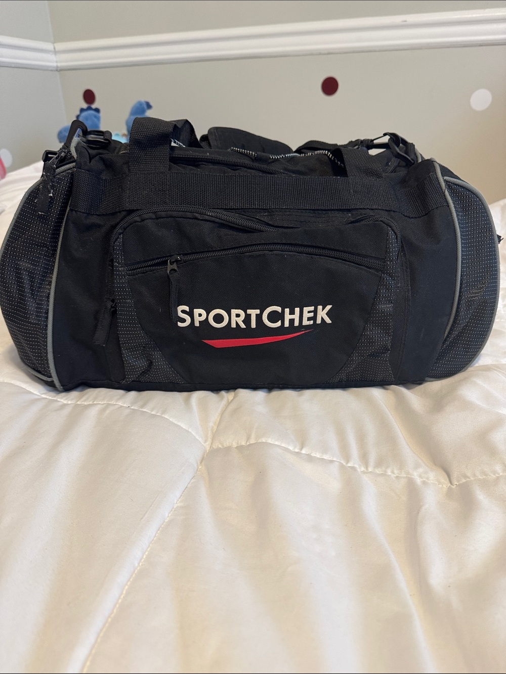 Black Sportchek Duffle Bag - Compact Men's Gym Bag